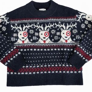 Universal Thread Festive Navy and Cream Sweater